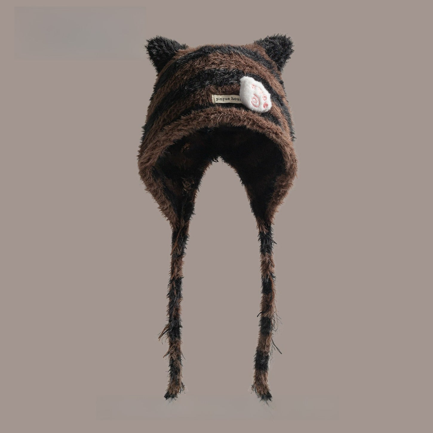 Cute Striped Cat Ear Hat