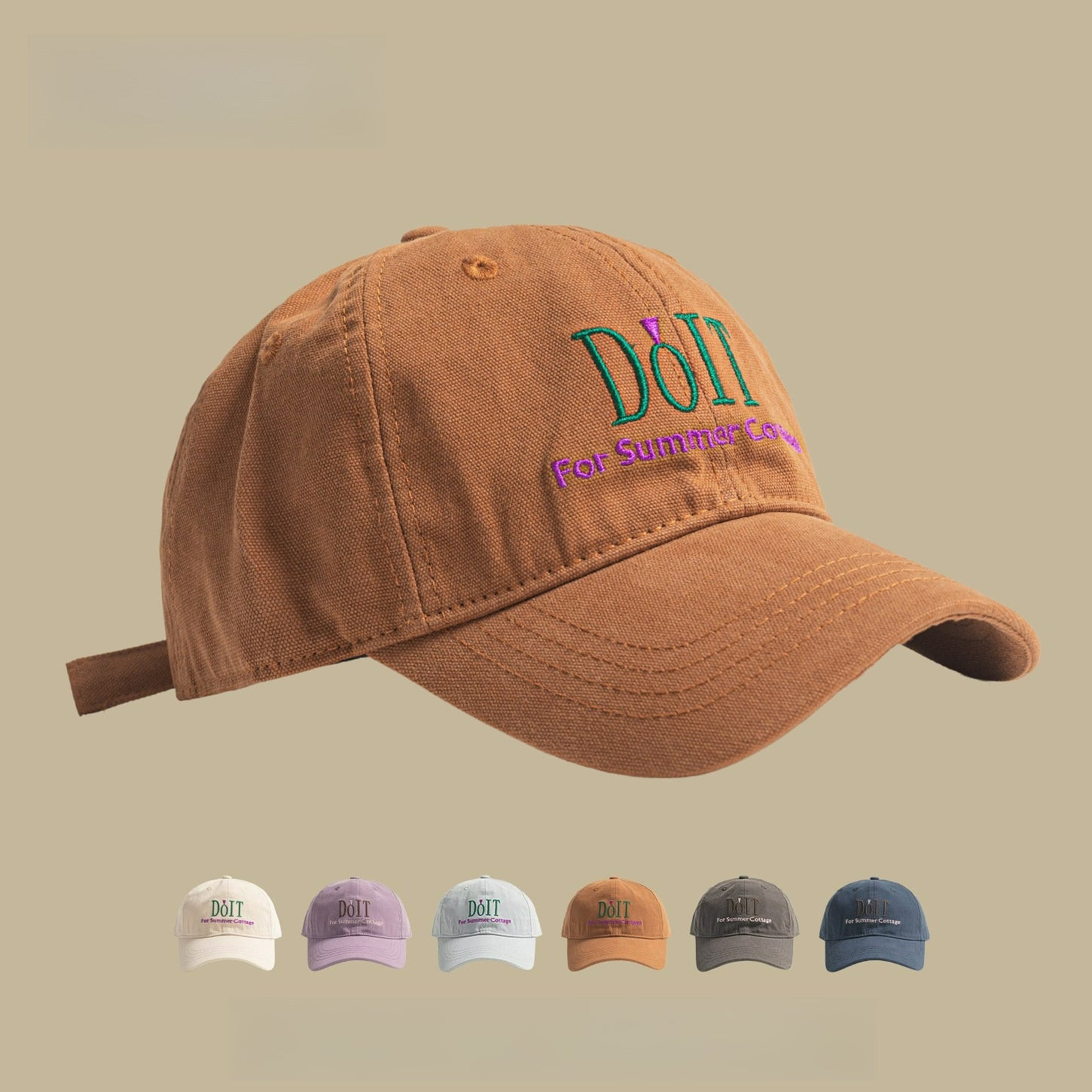 Letter Embroidered Baseball Cap