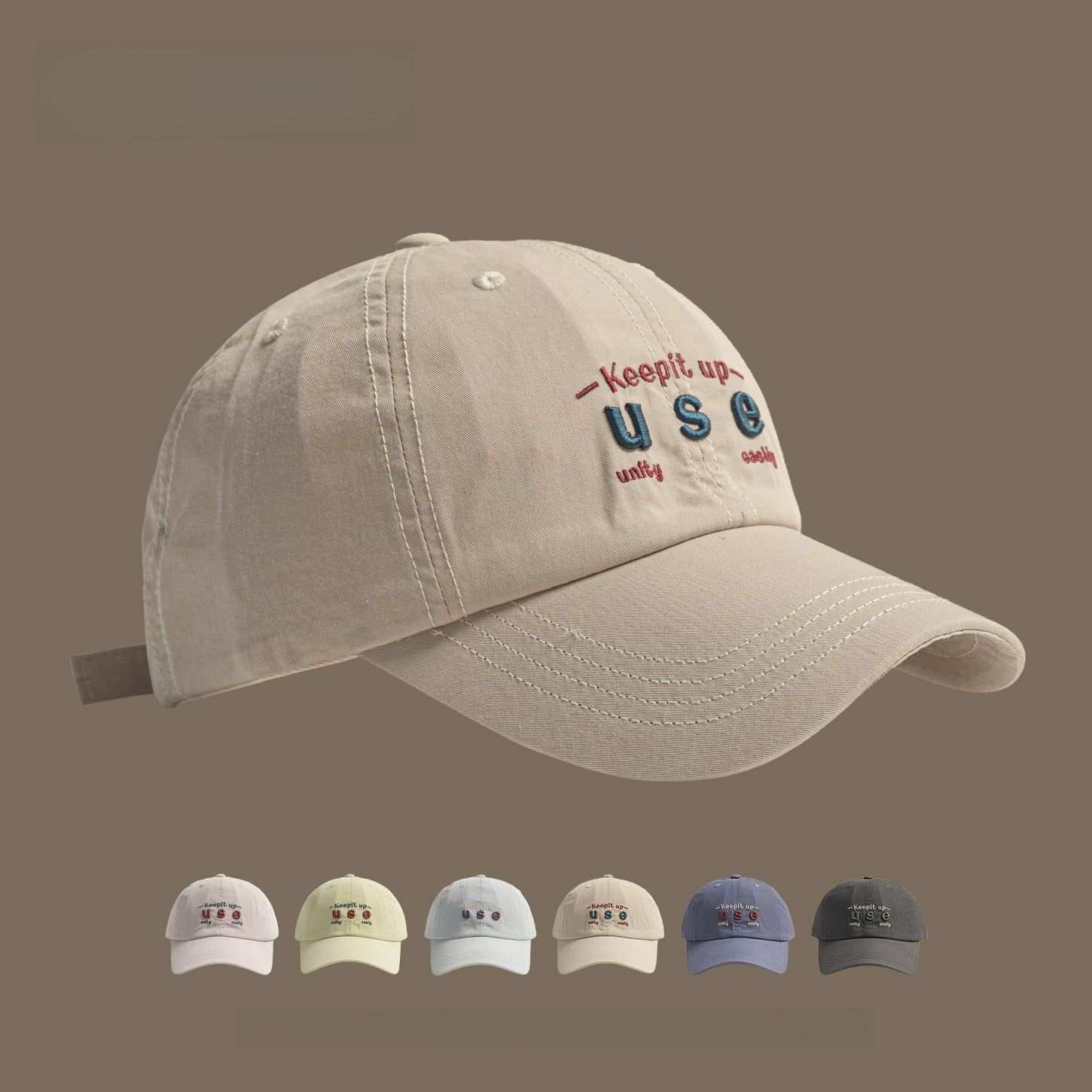 Use | Letter Embroidered Baseball Cap