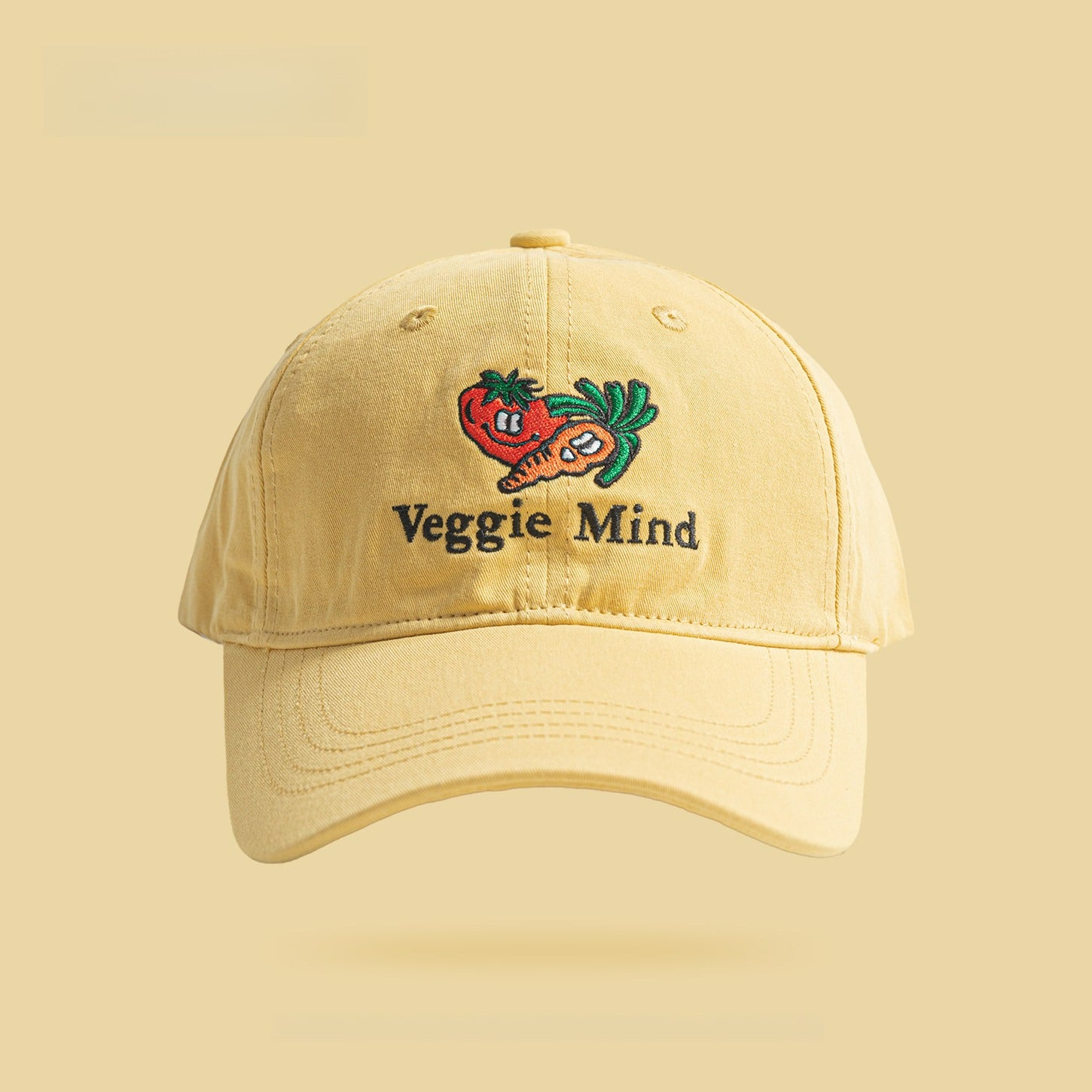 Cute Cartoon Carrot Embroidered Baseball Cap