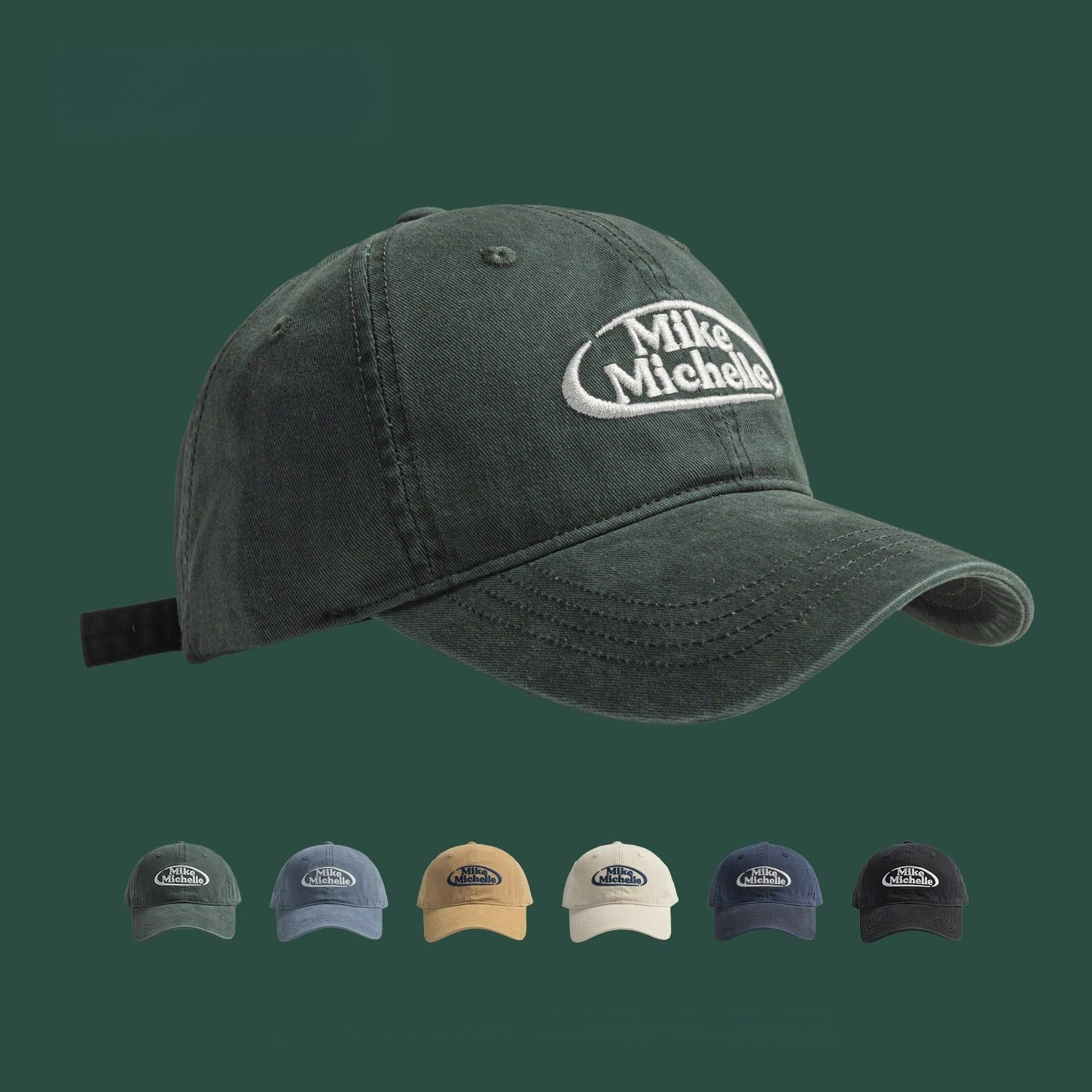 Mike Michelle | Letter Embroidery Baseball Cap