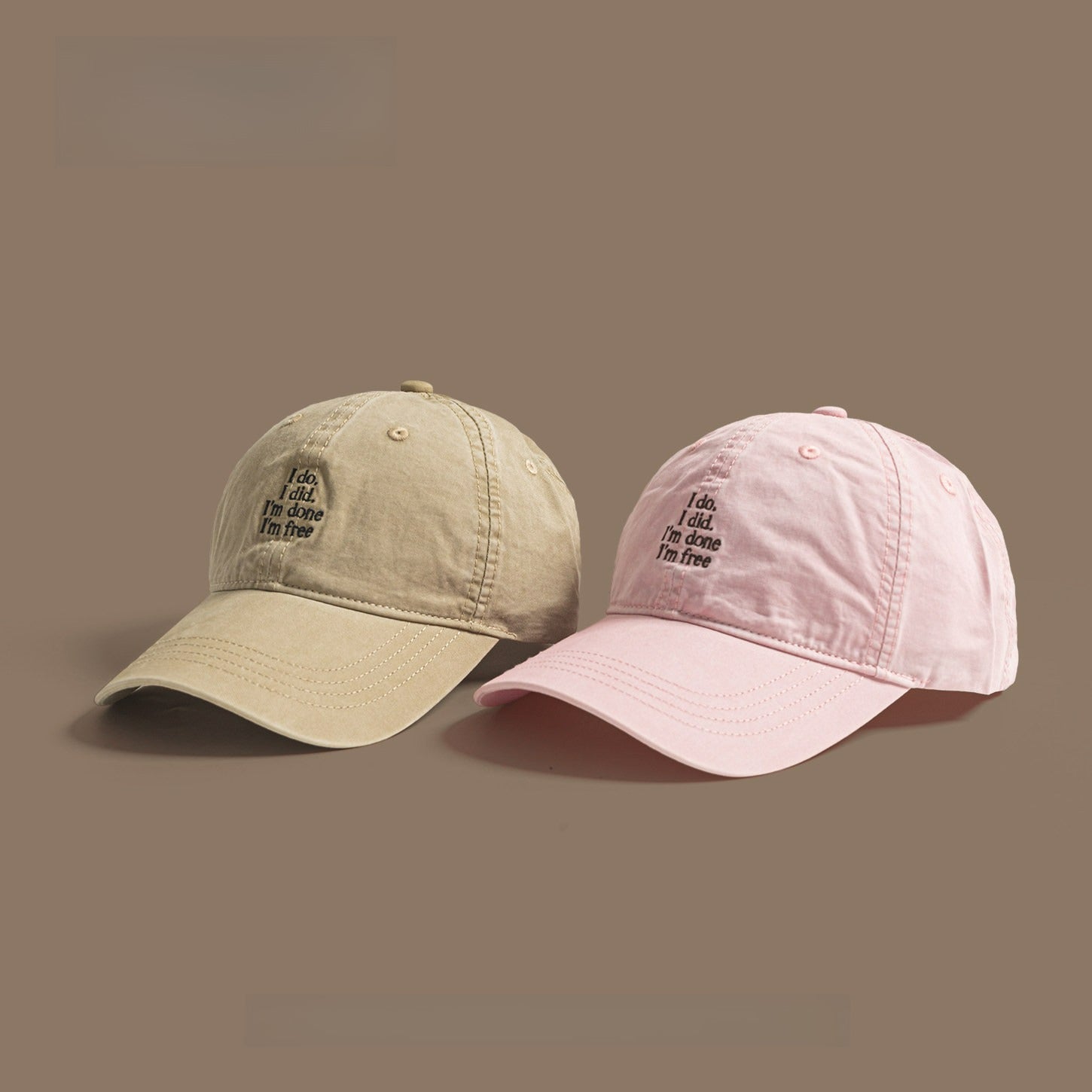I do I did,I'm done,I'm free | Alphabet Baseball Cap