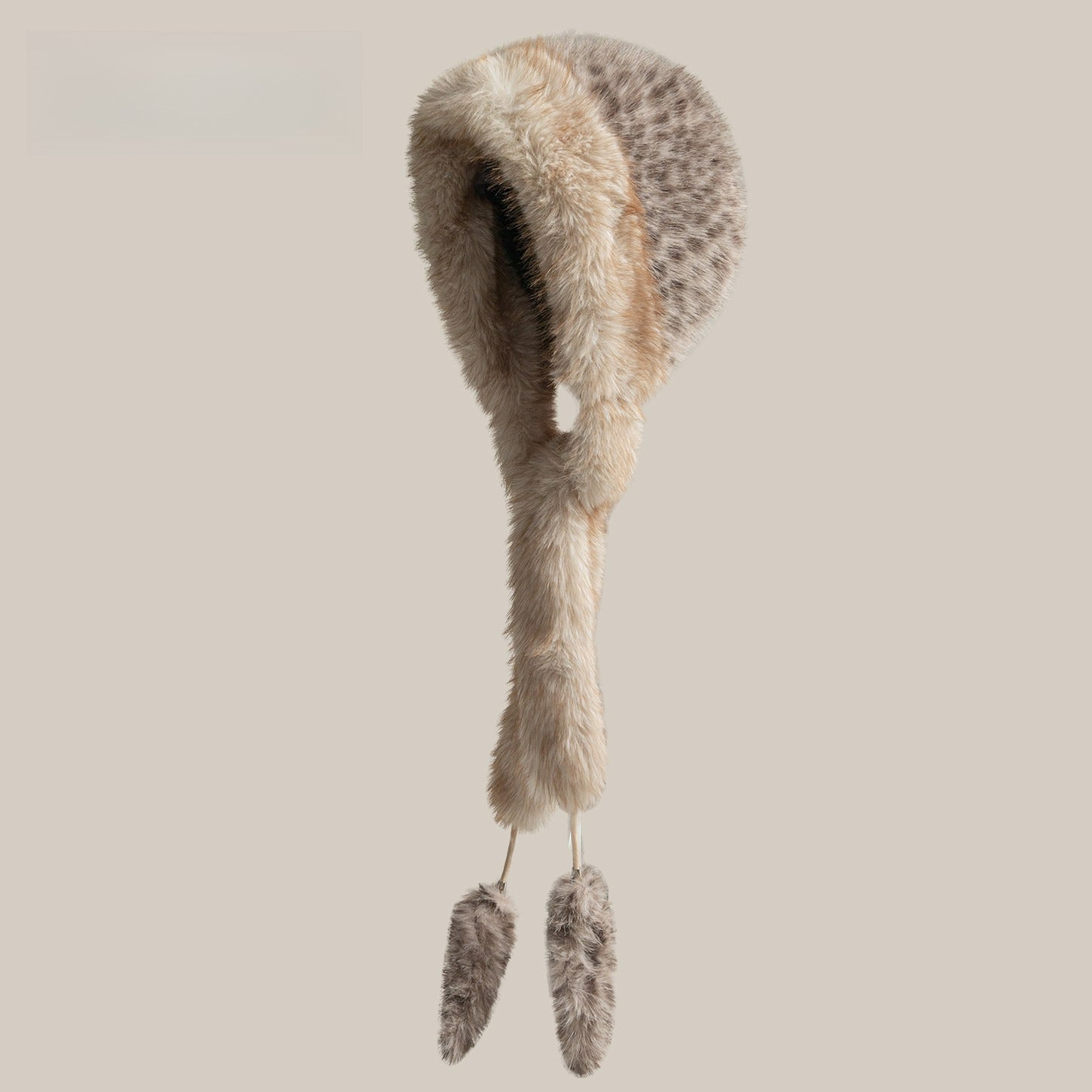 Winter Thickened Leopard Print Plush Hat