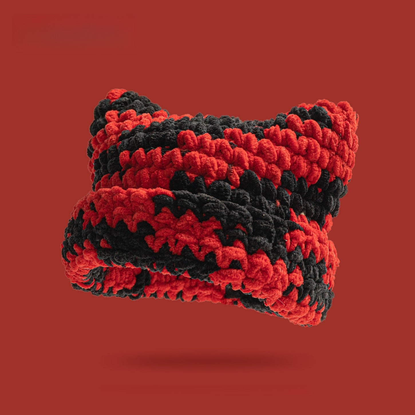 Dopamine Color Coarse Wool Knitted Hat