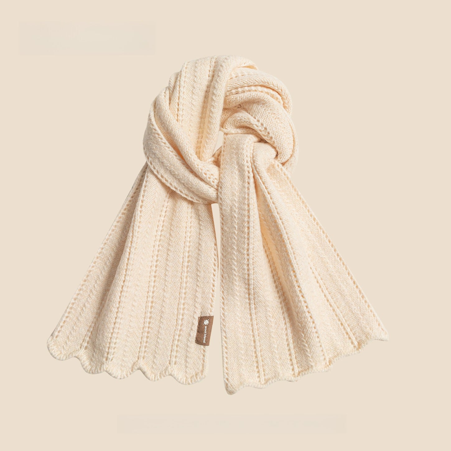 Warm Thickened Knitted Scarf