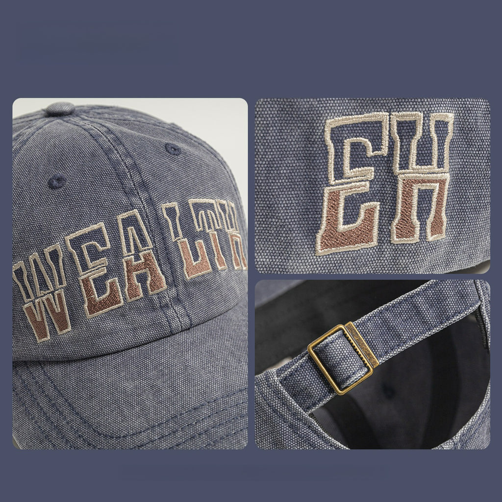 WEALTH | Retro Washed Hip Hop Baseball Cap