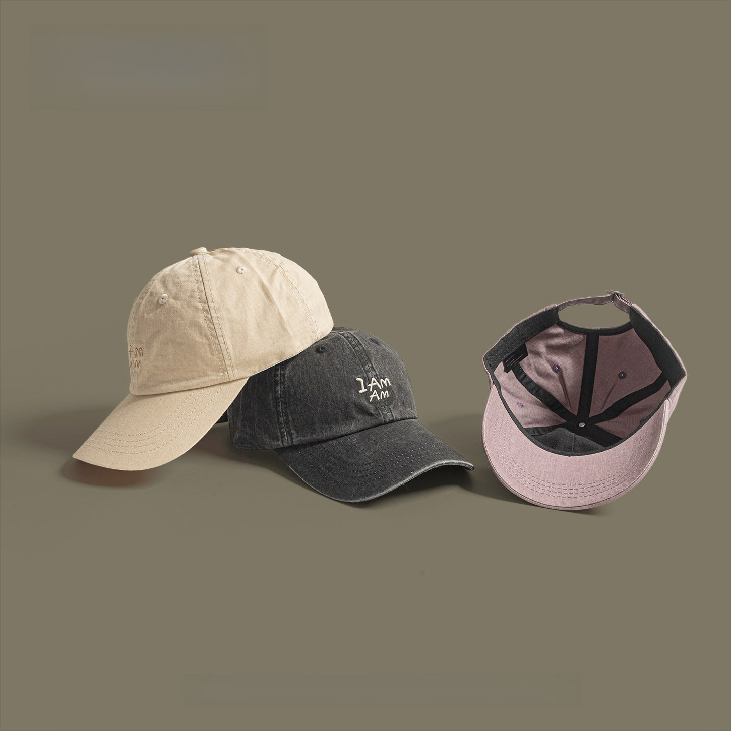 I AM | Retro Letter Embroidered Outdoor Baseball Caps