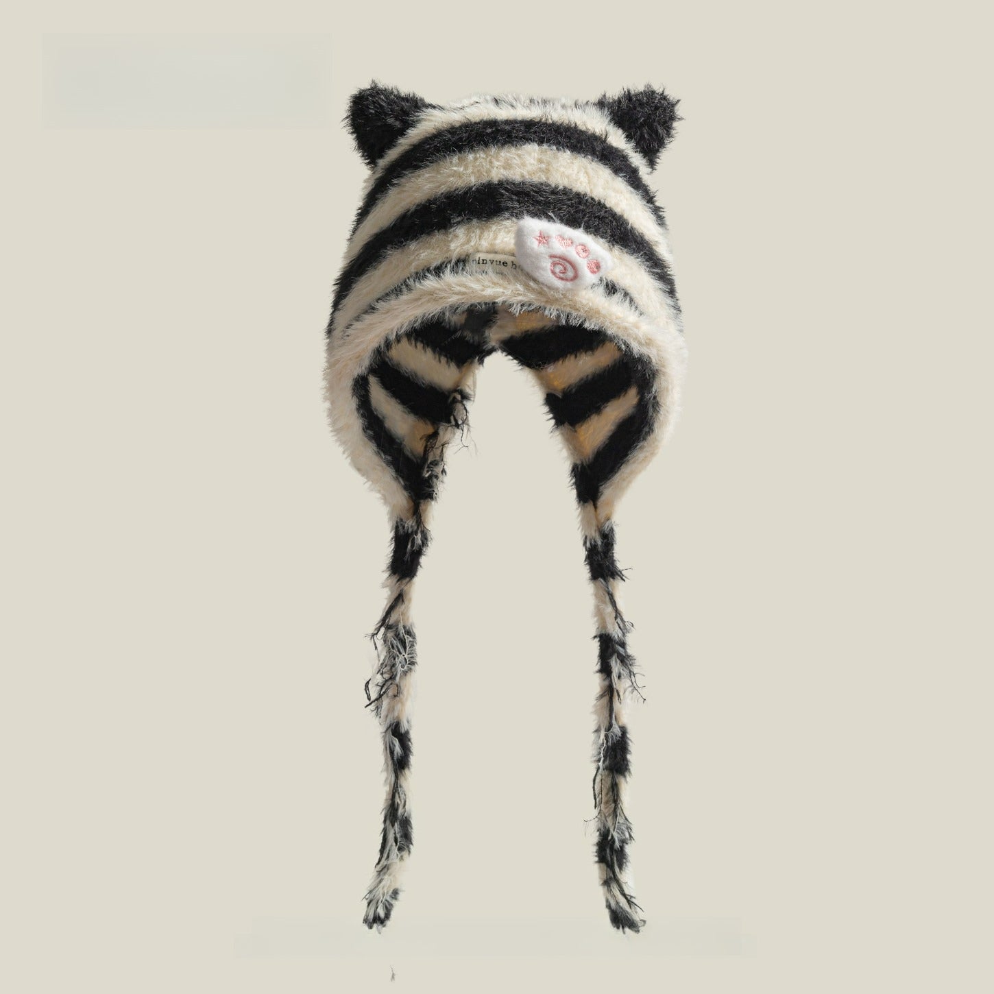 Cute Striped Cat Ear Hat