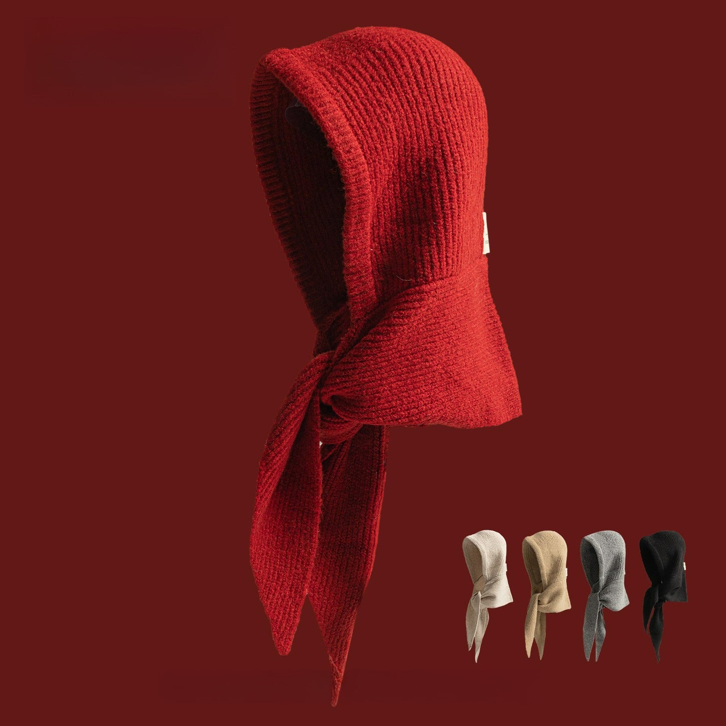 Cute Warm Ear Protection Knitted Fashionable Balaclava Hat