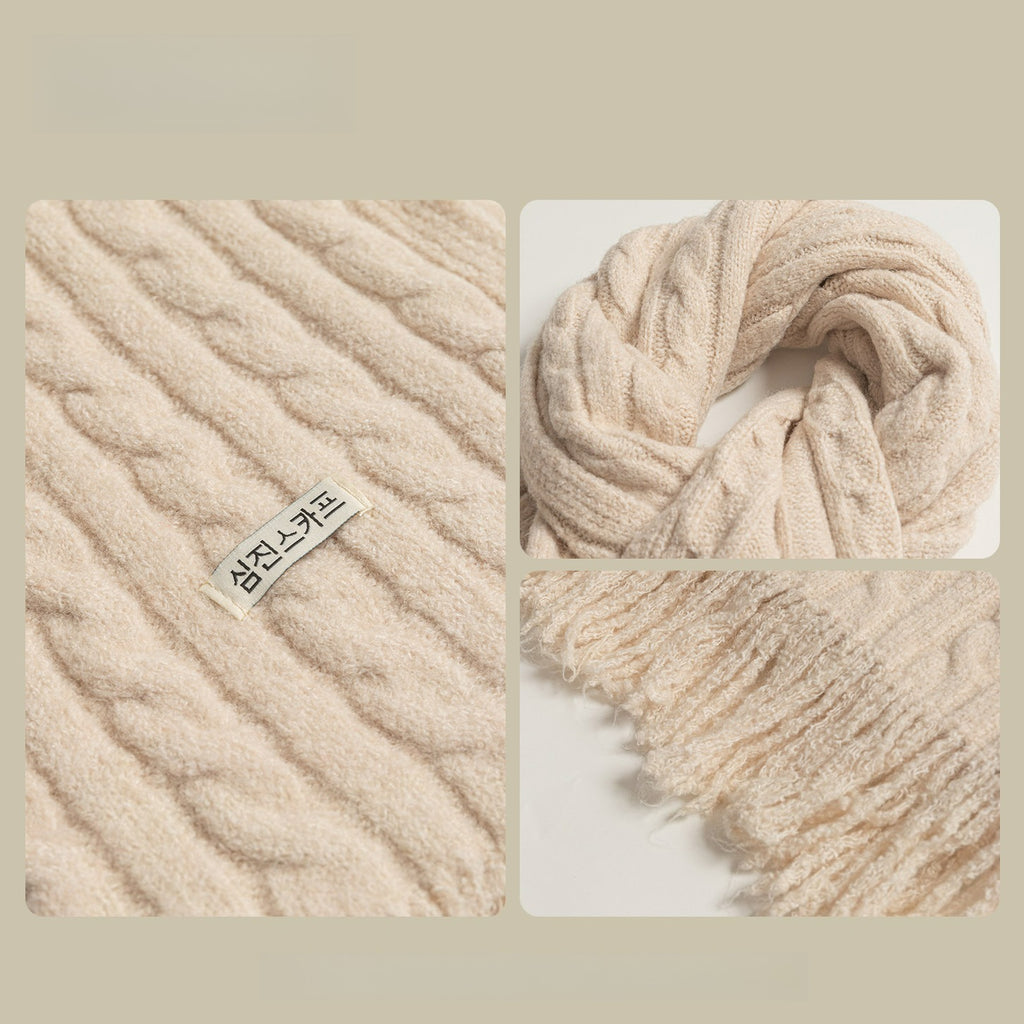 Korean fringed scarf