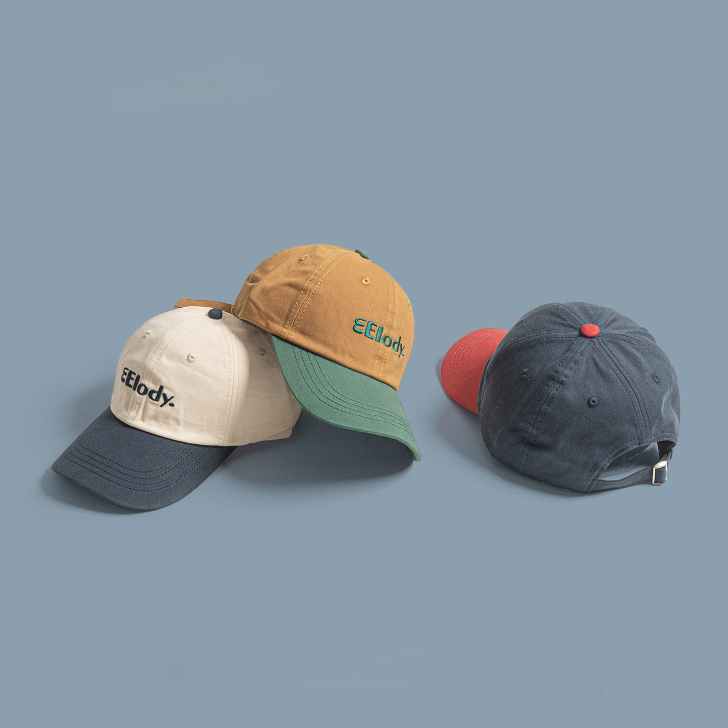 EElody | Retro Contrasting Color Baseball Cap