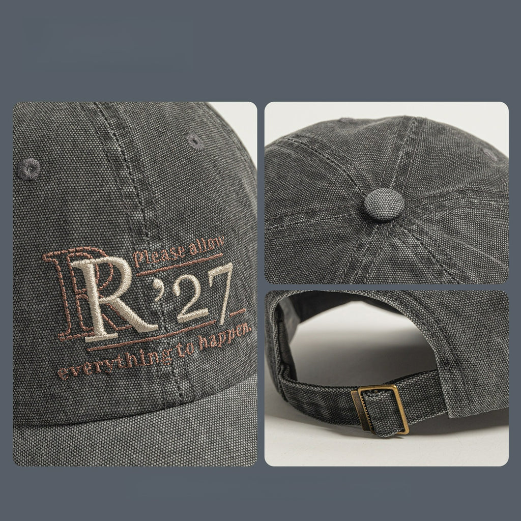 R'27 | Retro Letter Embroidered Baseball Cap