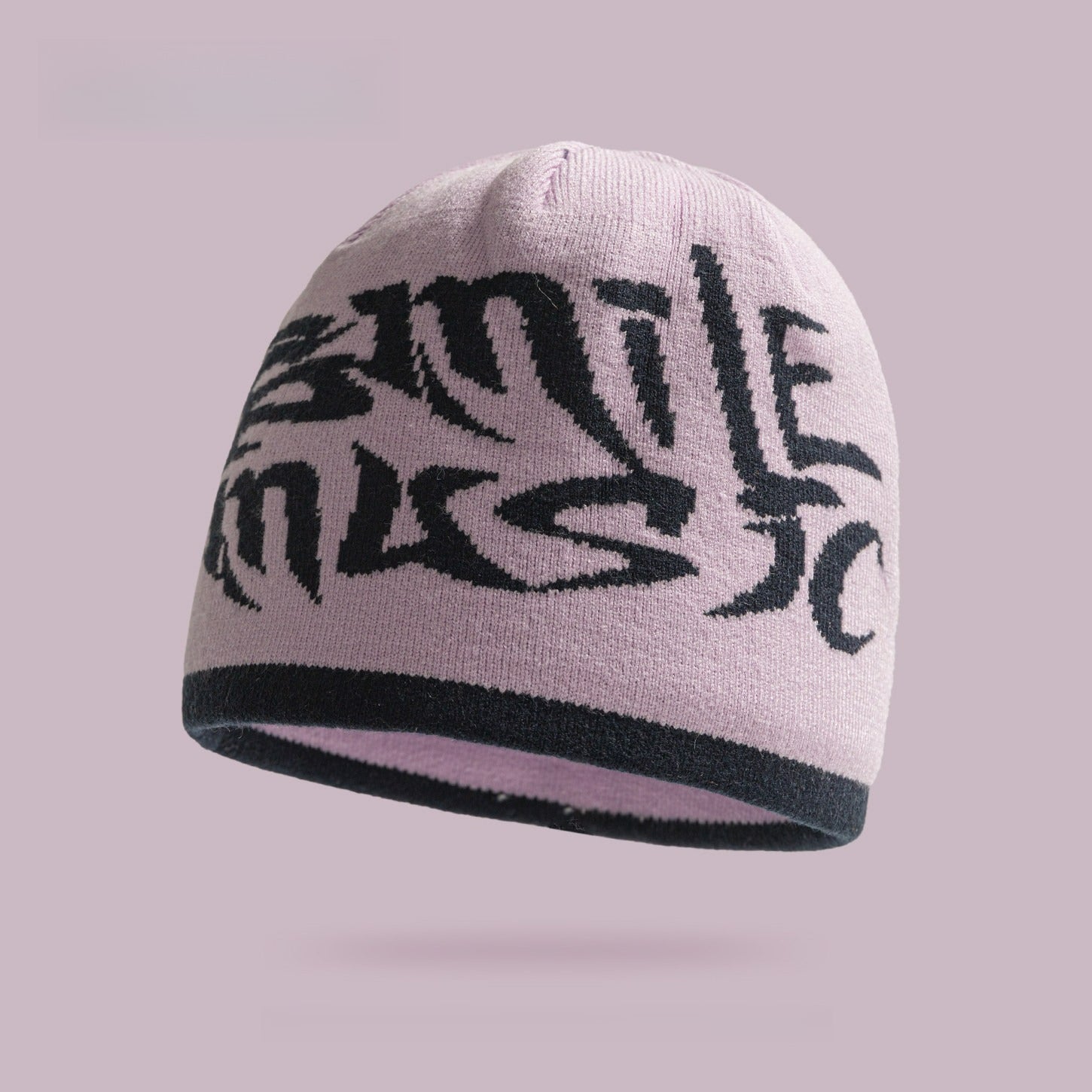 Ear Protection Letter Jacquard Wool Hat