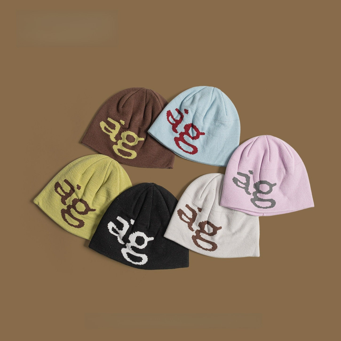 Fashionable Alphabet Pullover Knitted Hat