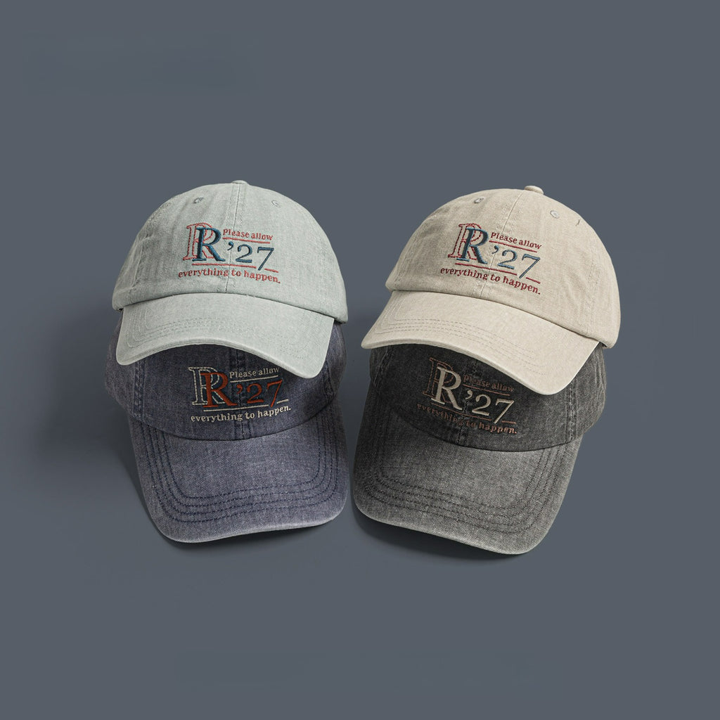 R'27 | Retro Letter Embroidered Baseball Cap