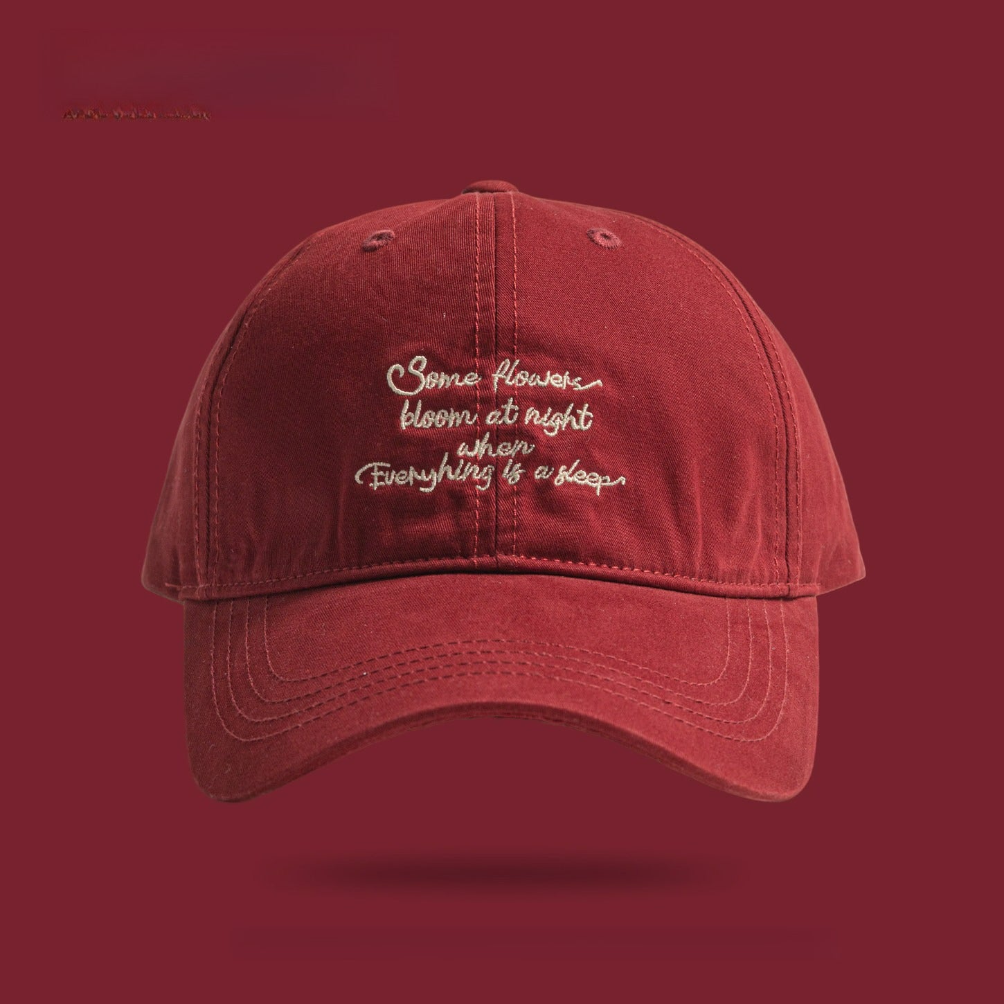 Letter Embroidery Big Head Circumference Baseball Cap