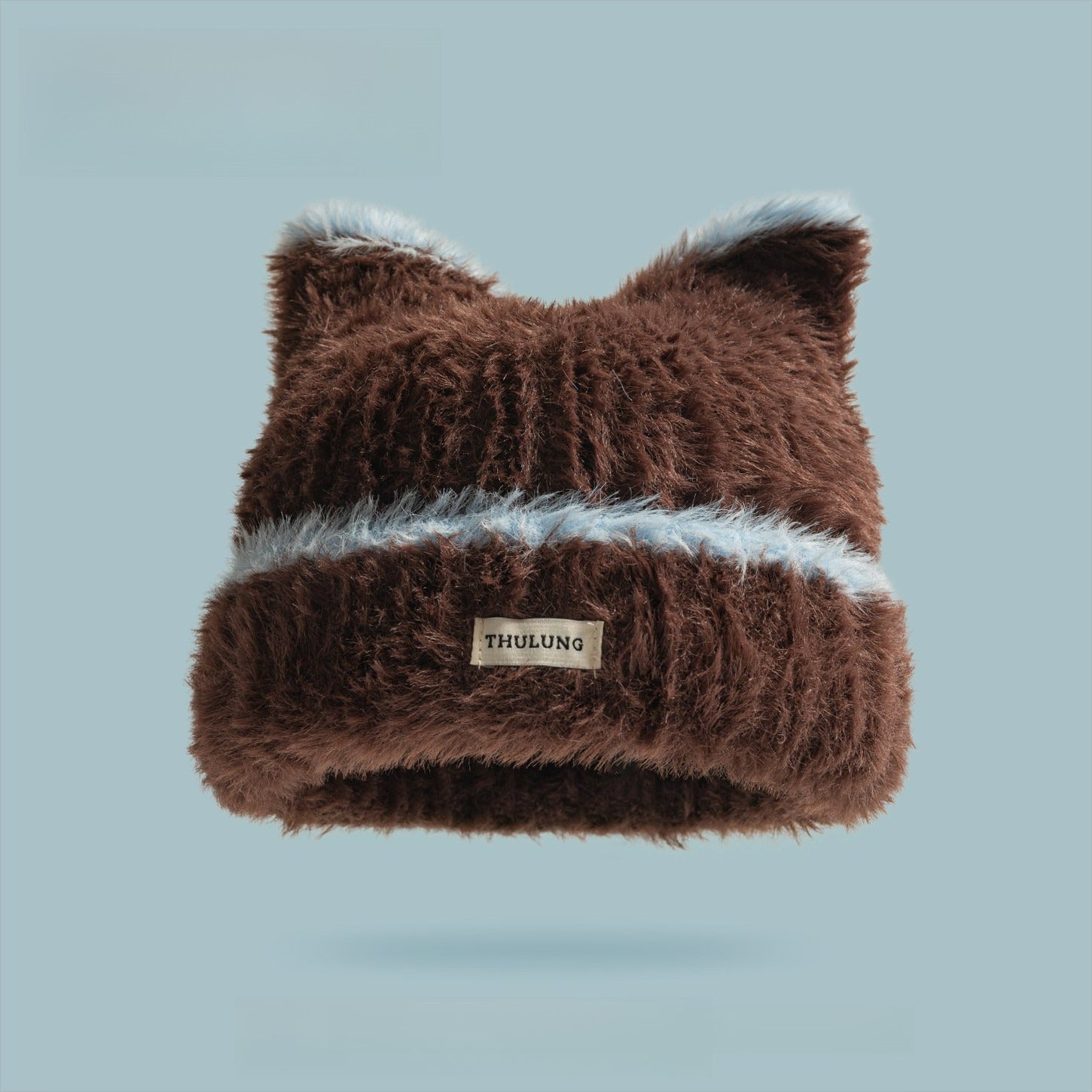 Cute Cat Ears Plush Knitted Hat