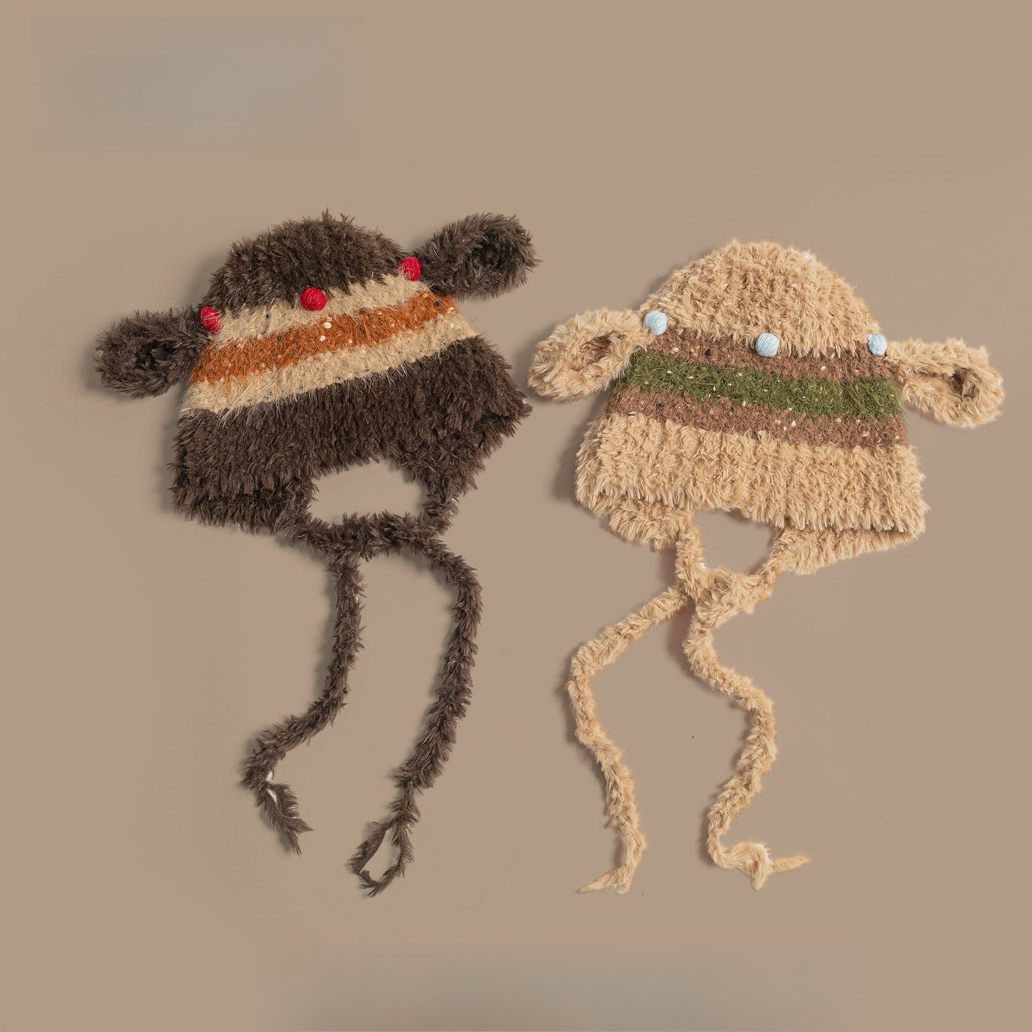 Cute Bear Ears Thickened Knitted Hat