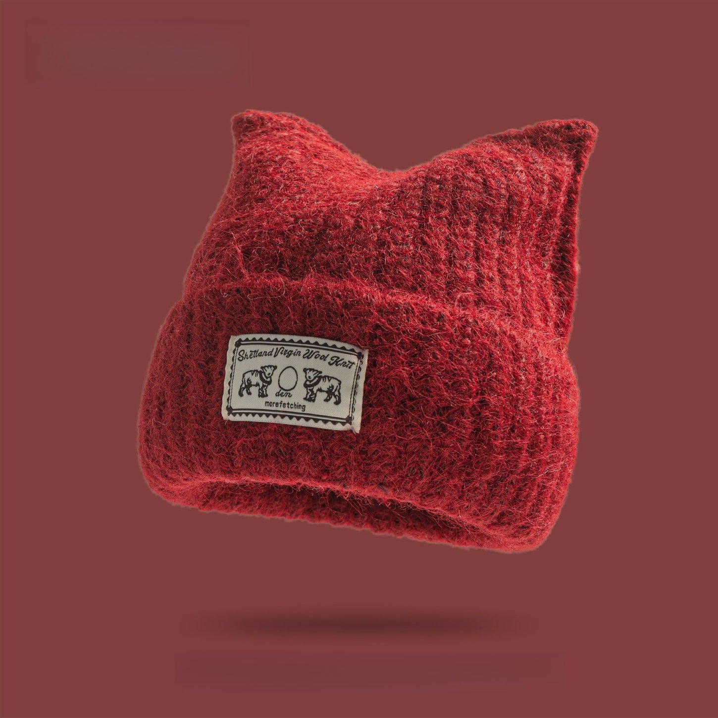 Cute Cat Ear Knitted Wool Hat