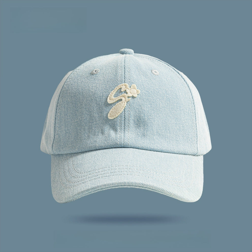 Denim Cap Embroidered Letter Baseball Cap