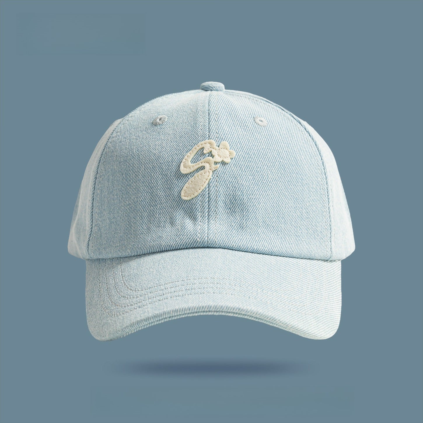 Denim Cap Embroidered Letter Baseball Cap