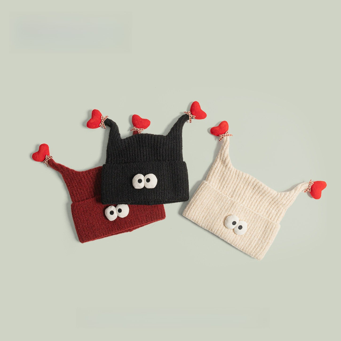 Love Cute Big Eyes Funny Knitted Hat