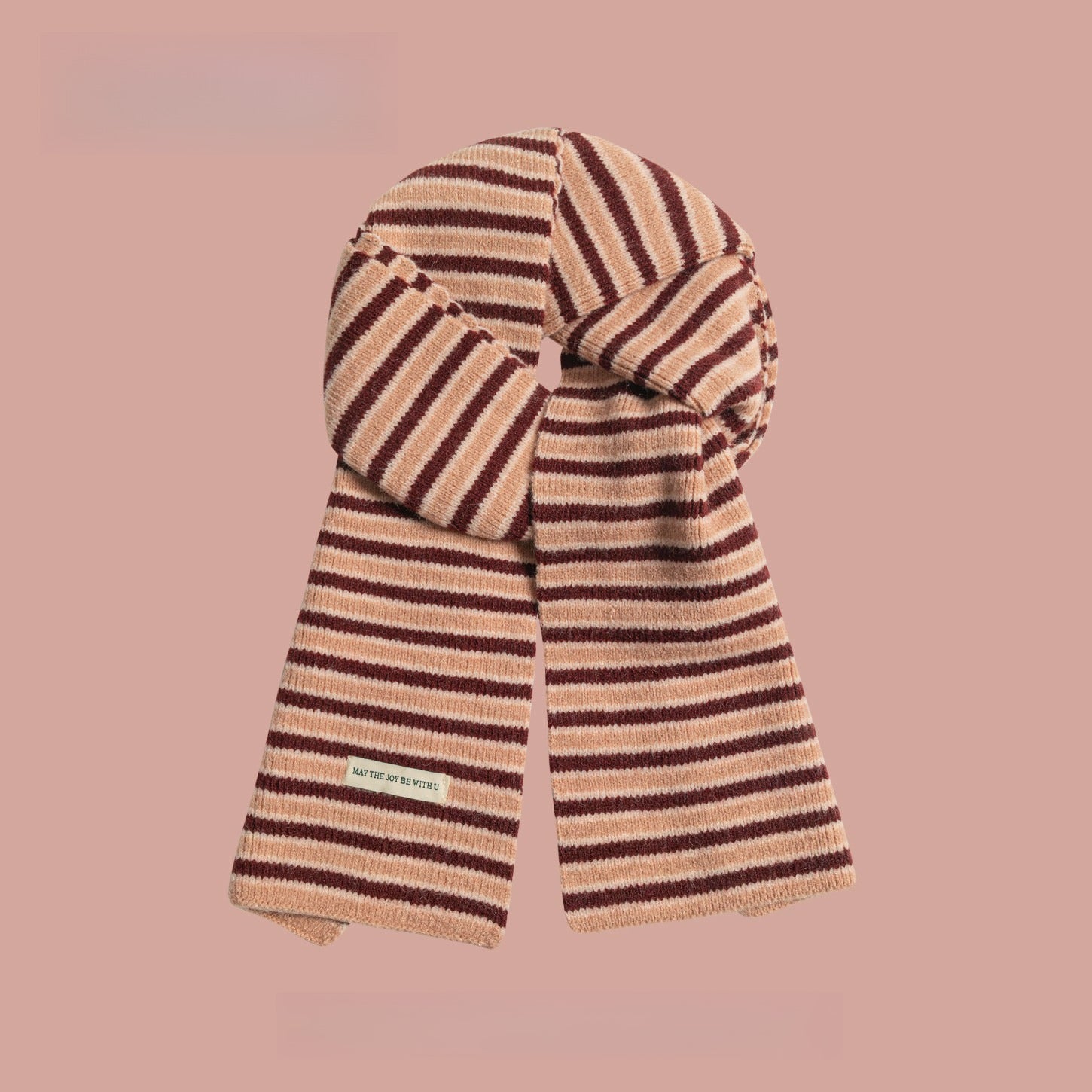 Striped Knitted Scarf