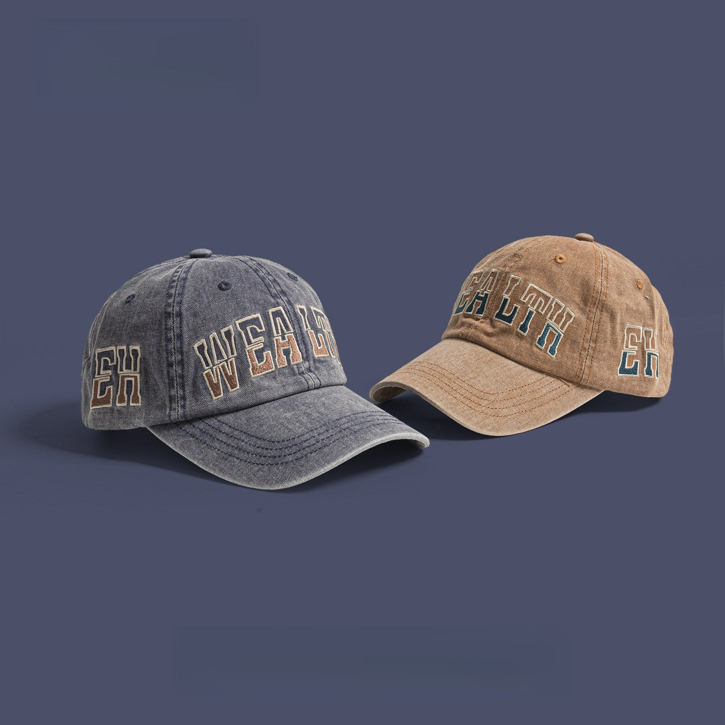 WEALTH | Retro Washed Hip Hop Baseball Cap