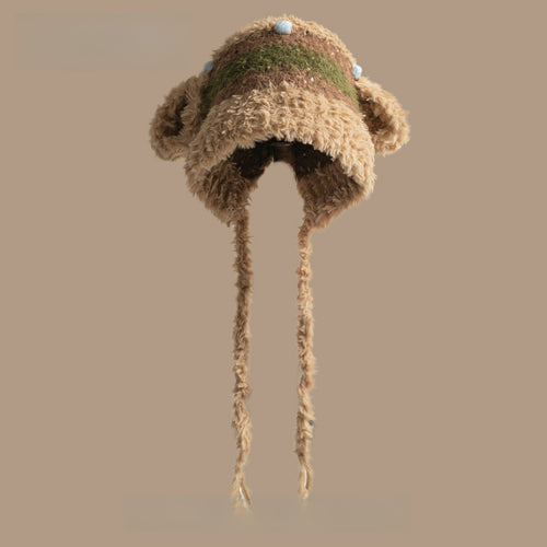 Cute Bear Ears Thickened Knitted Hat