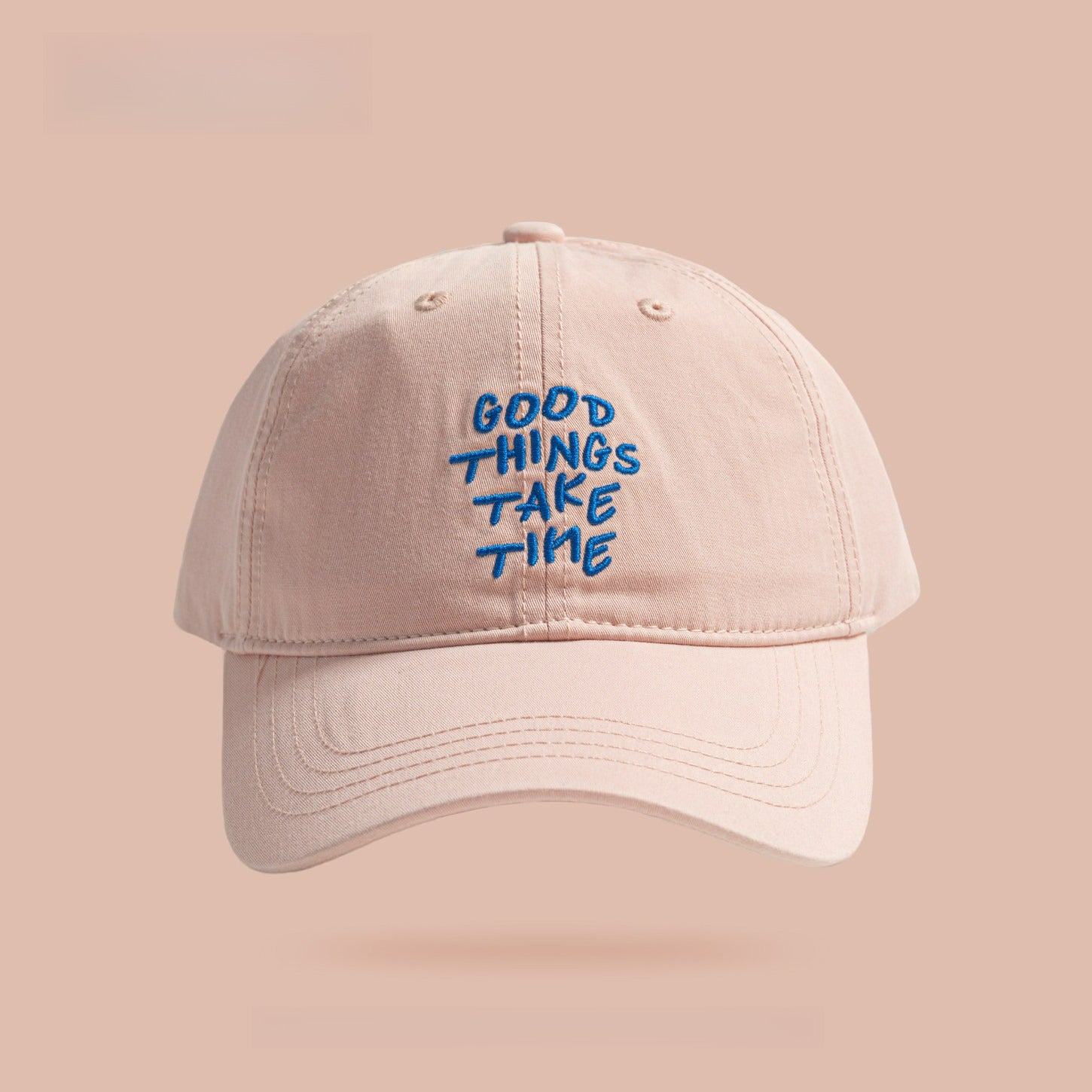 GOOG THING TAKE TIME | Letter Embroidered Baseball Cap