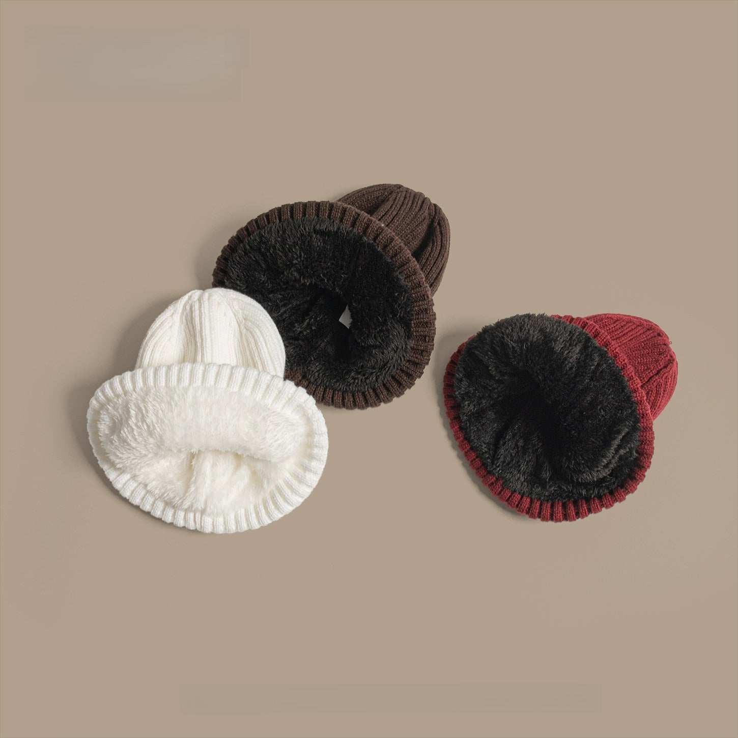 Fleece Thickened Knitted Hat