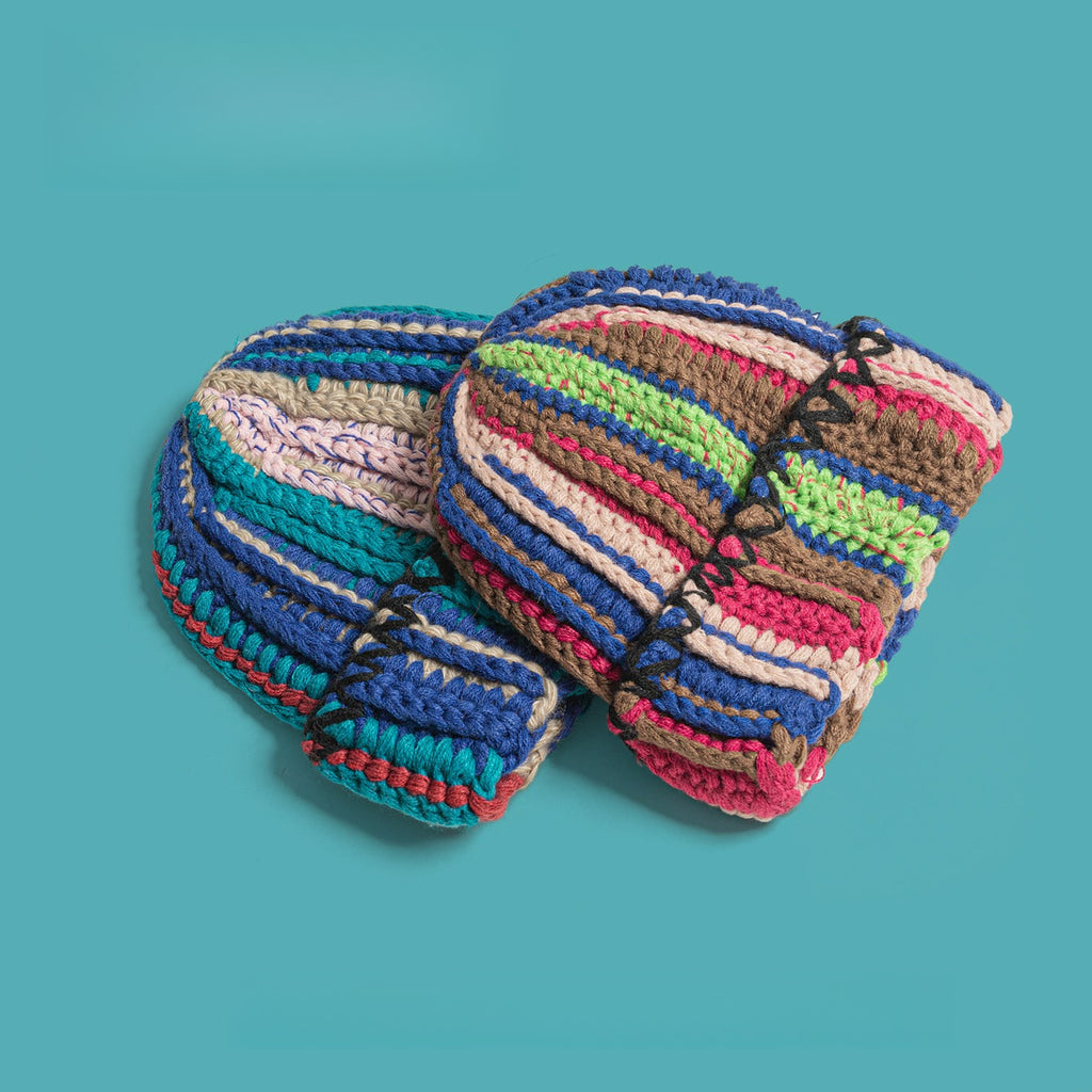 Thick Wool Striped Hip-hop Street Hat
