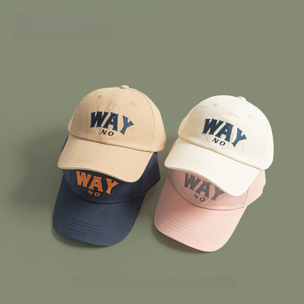 WAY | Retro Letter Embroidered Baseball Cap