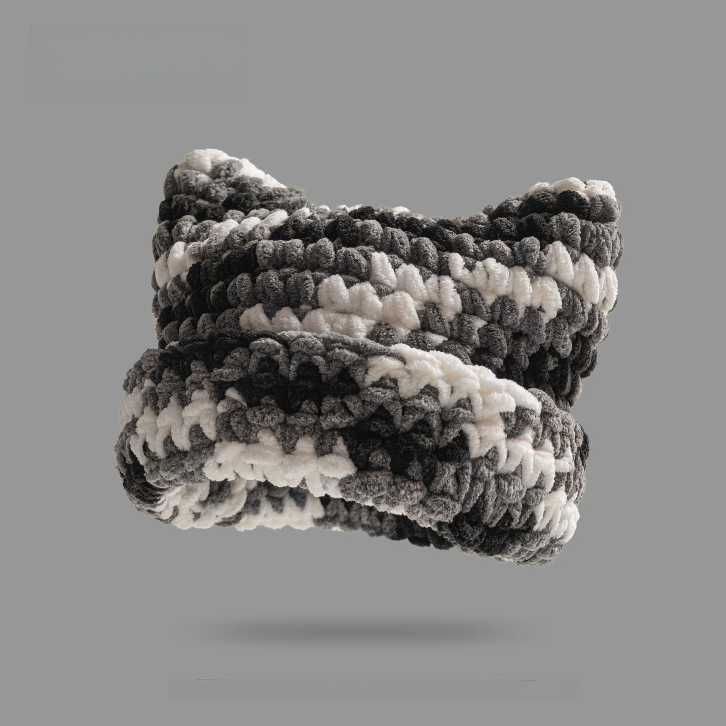 Dopamine Color Coarse Wool Knitted Hat