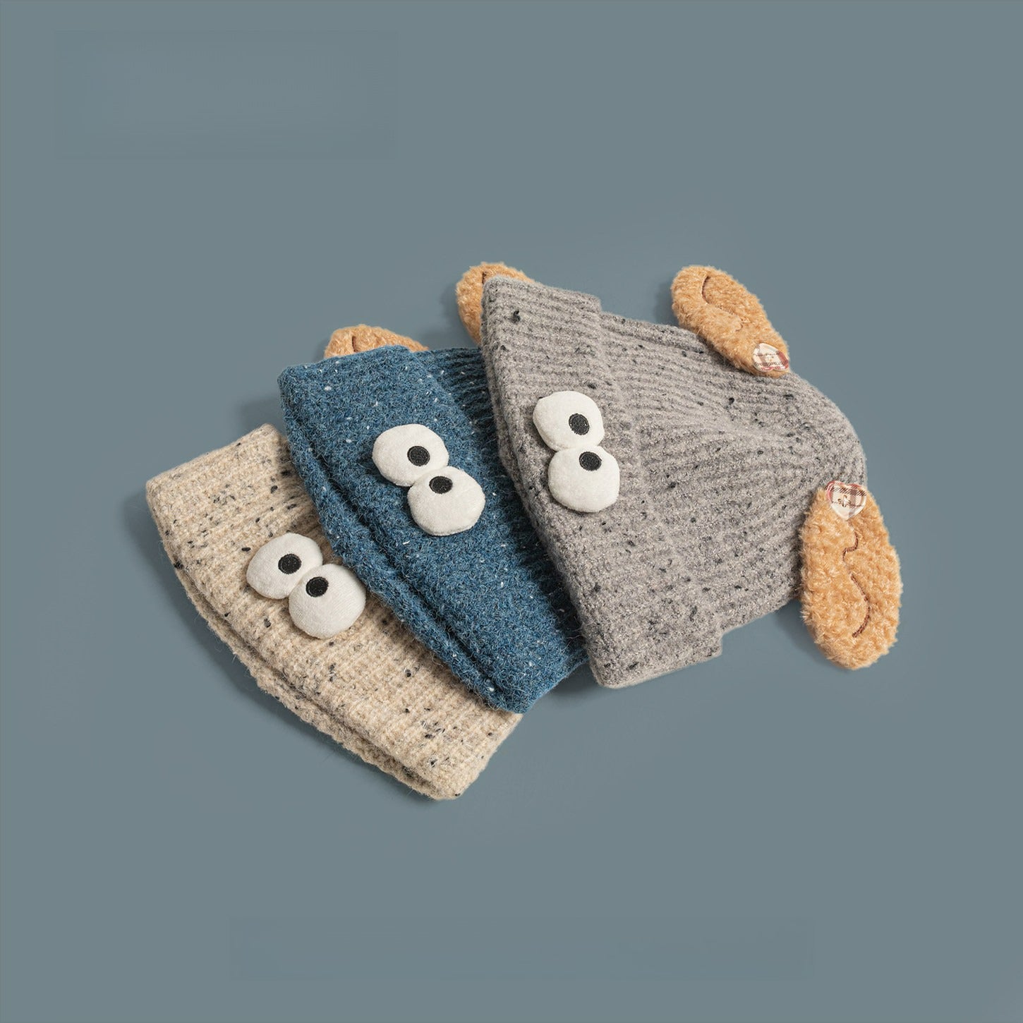 Cute Funny Big Eyes Cartoon Wool Hat