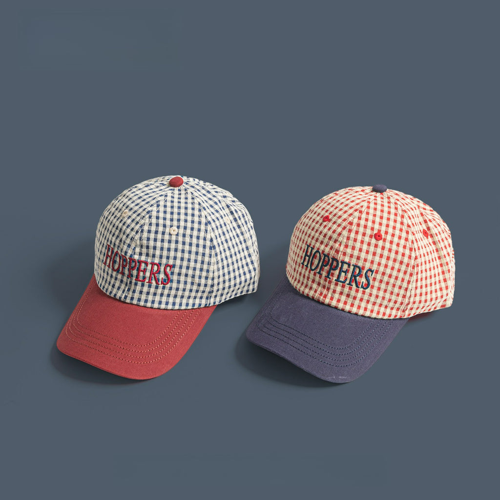 Retro Plaid Contrasting Color Baseball Cap