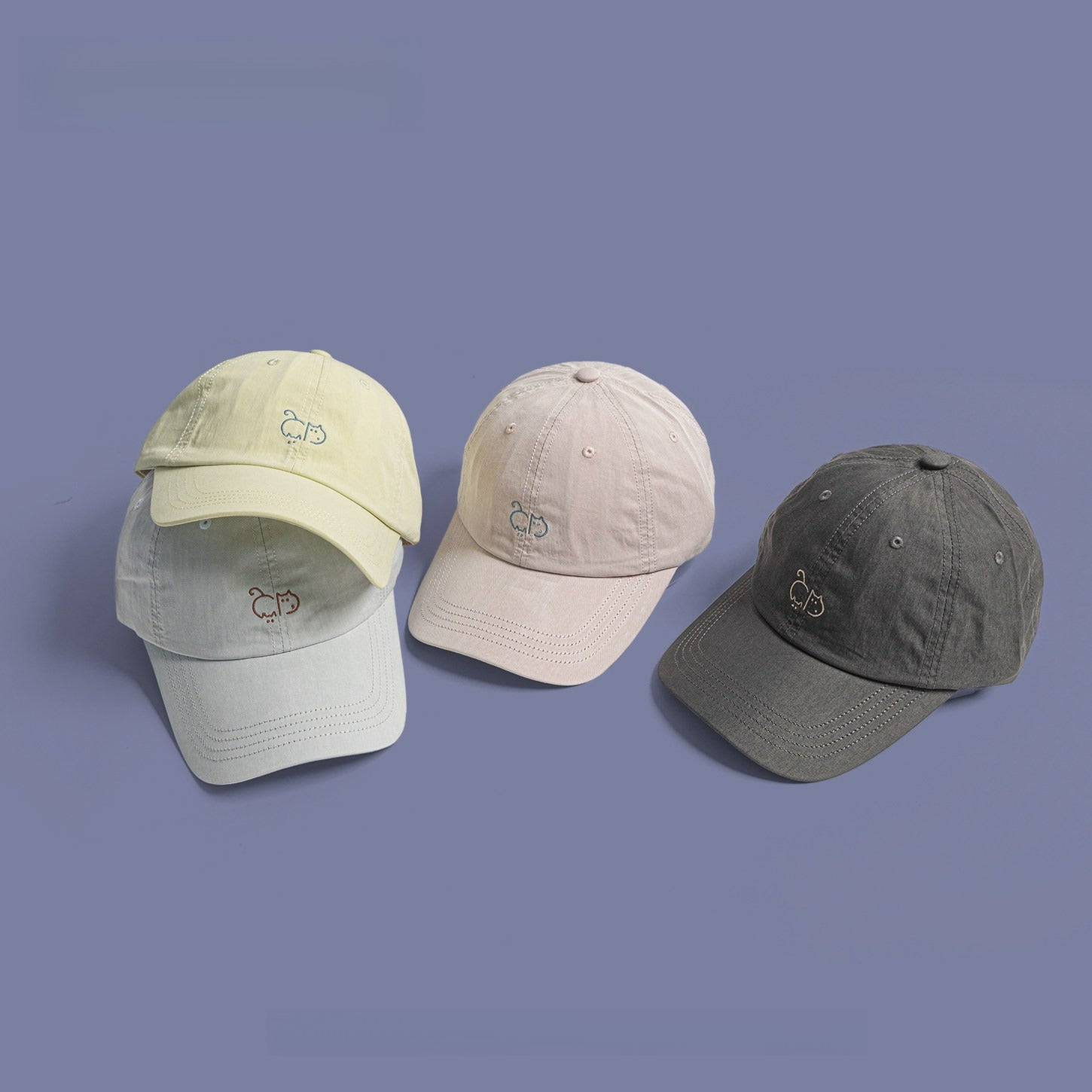 Cute Puppy Embroidered Baseball Cap