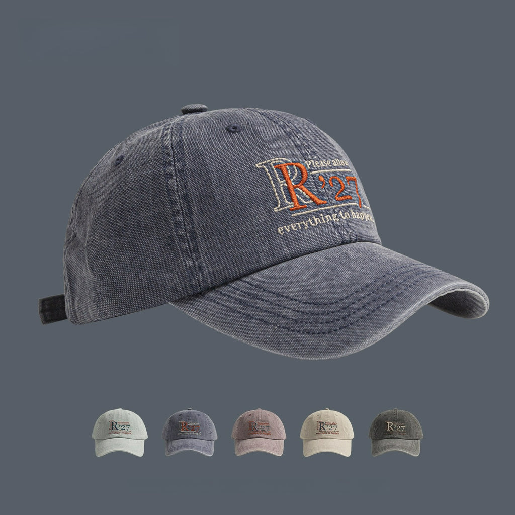 R'27 | Retro Letter Embroidered Baseball Cap