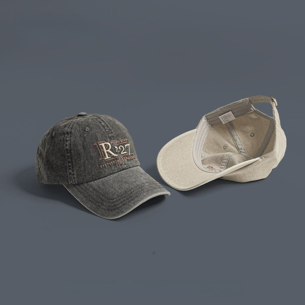 R'27 | Retro Letter Embroidered Baseball Cap