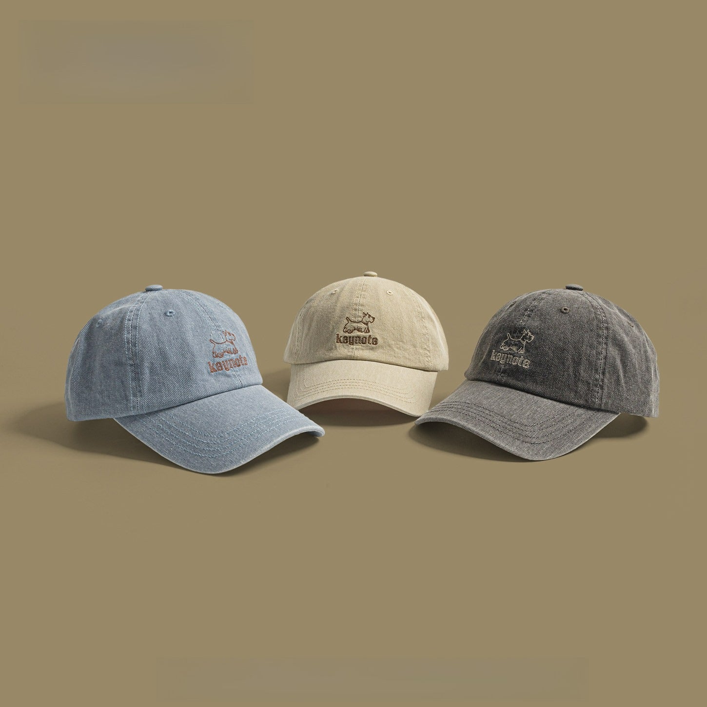 Cute Puppy Embroidery Baseball Cap