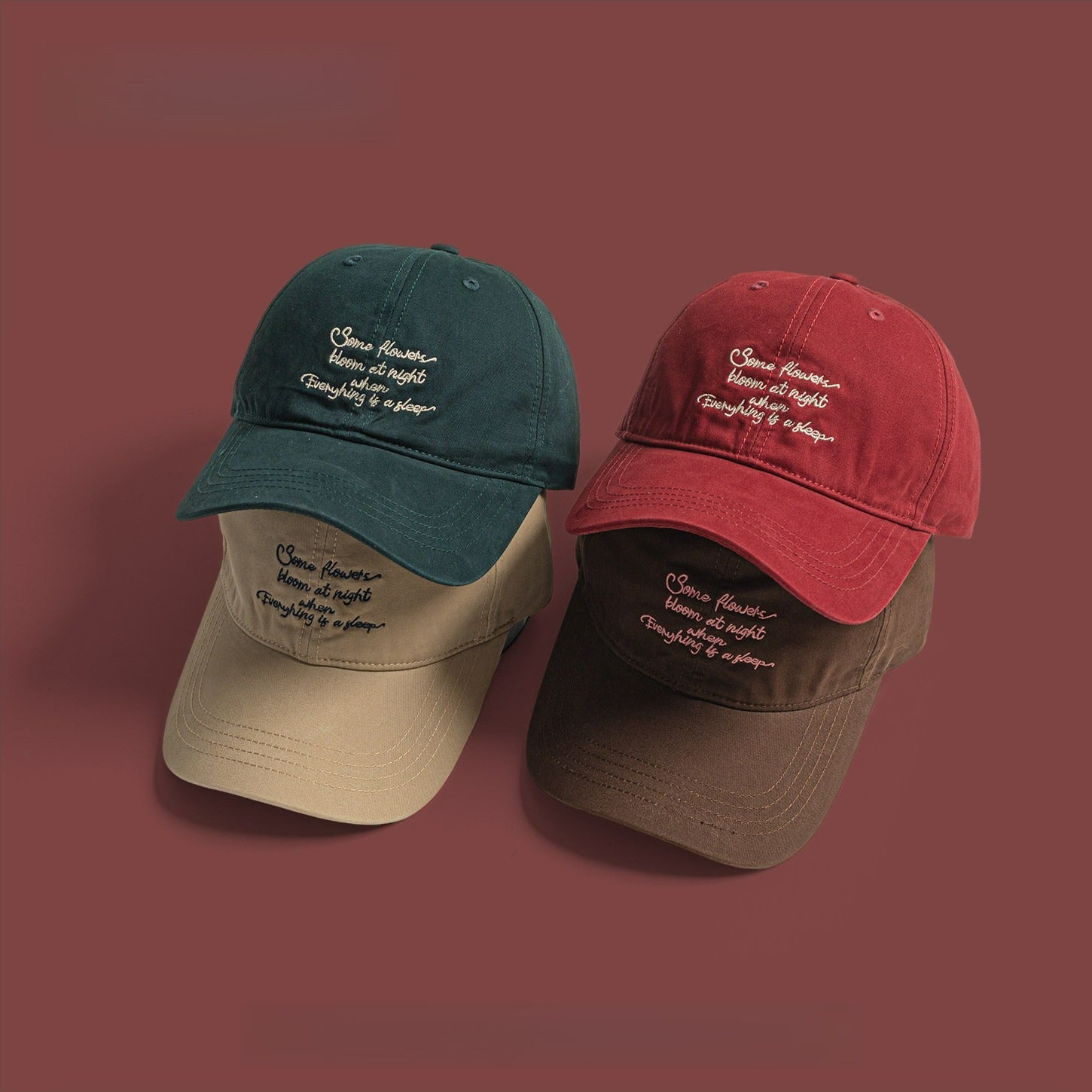 Letter Embroidery Big Head Circumference Baseball Cap