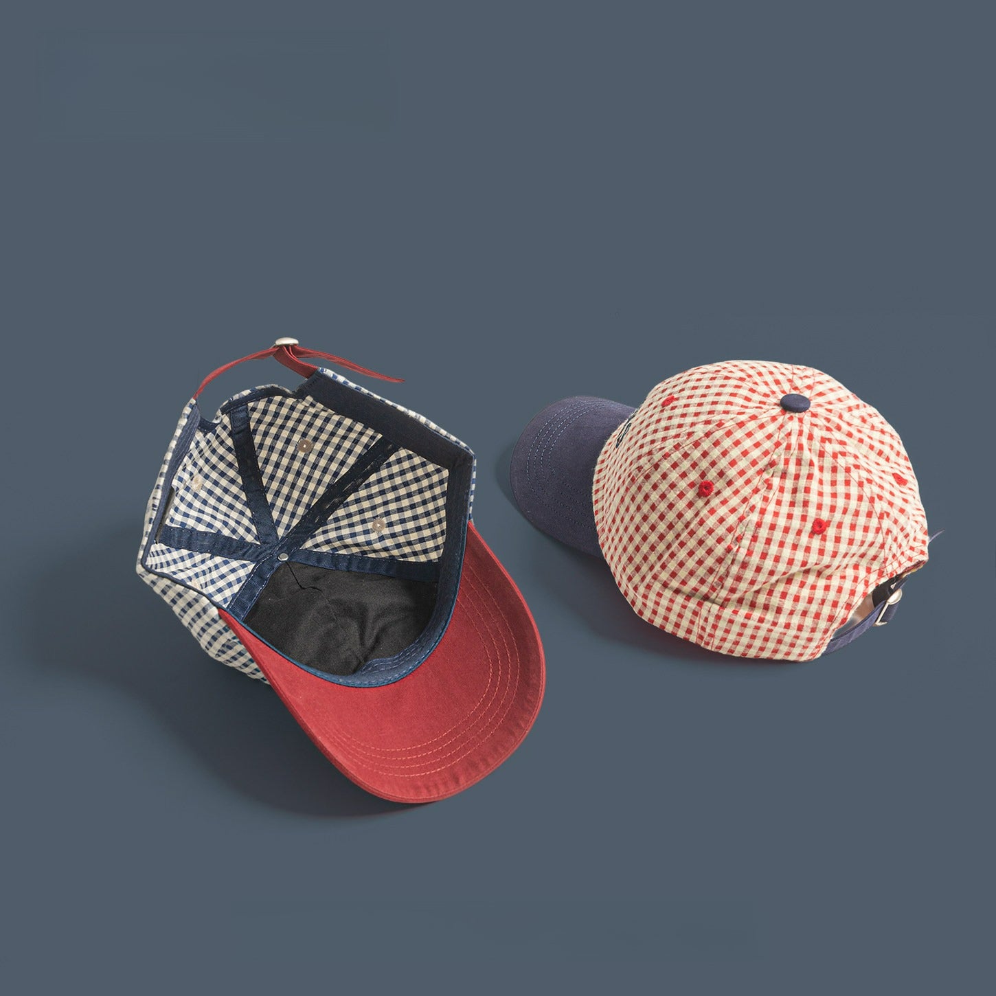Retro Plaid Contrasting Color Baseball Cap