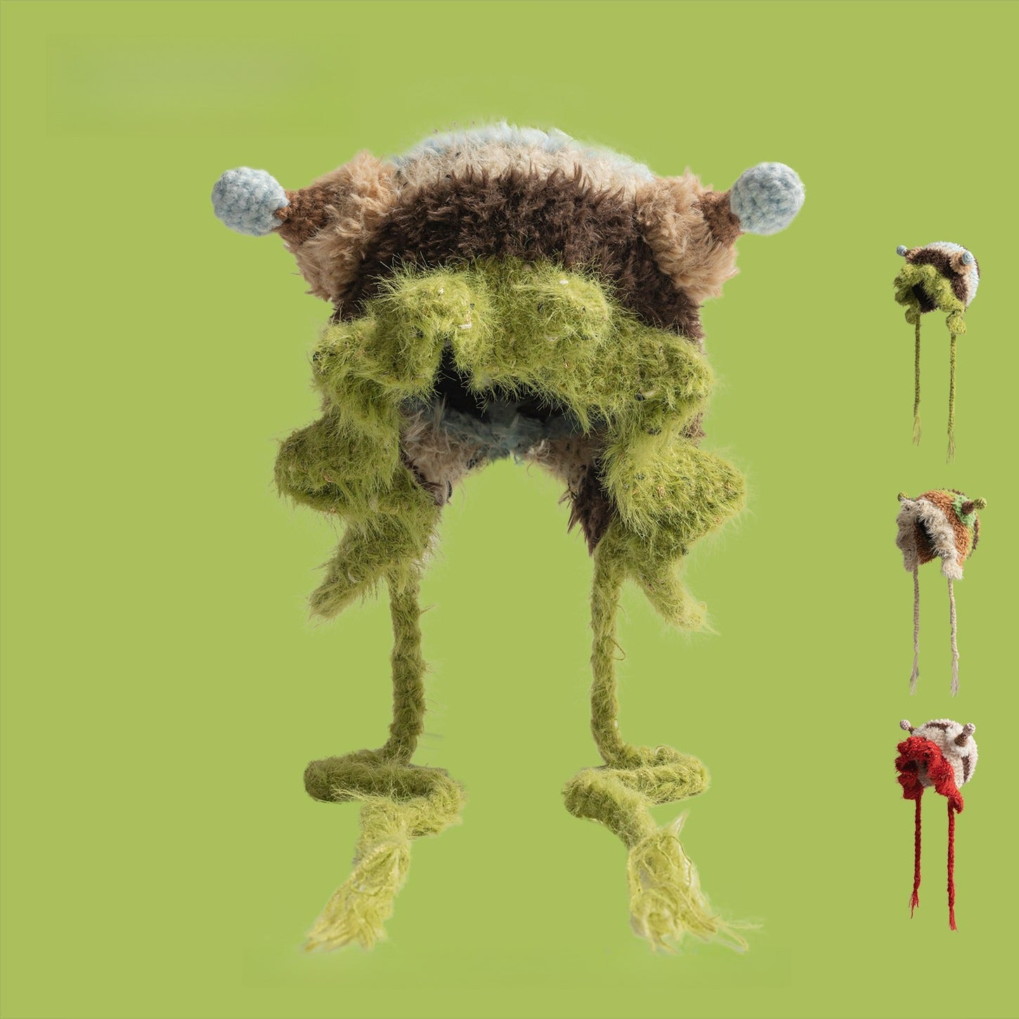 Funny Cute Little Monster Plush Hat