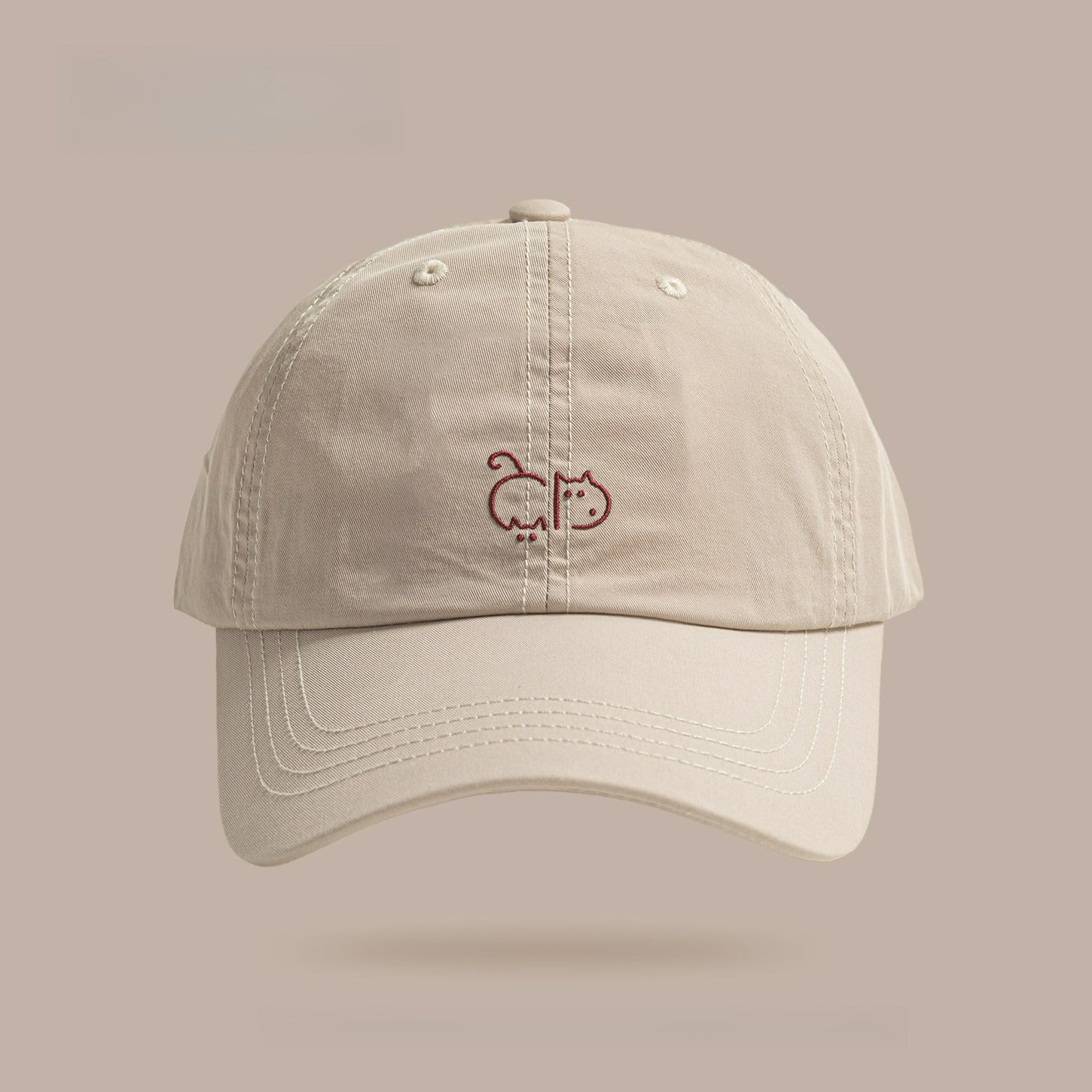 Cute Puppy Embroidered Baseball Cap