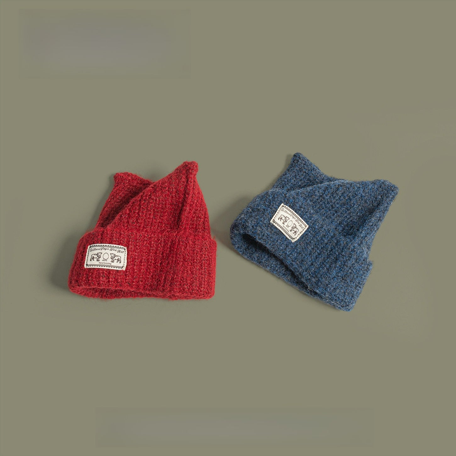 Cute Cat Ear Knitted Wool Hat