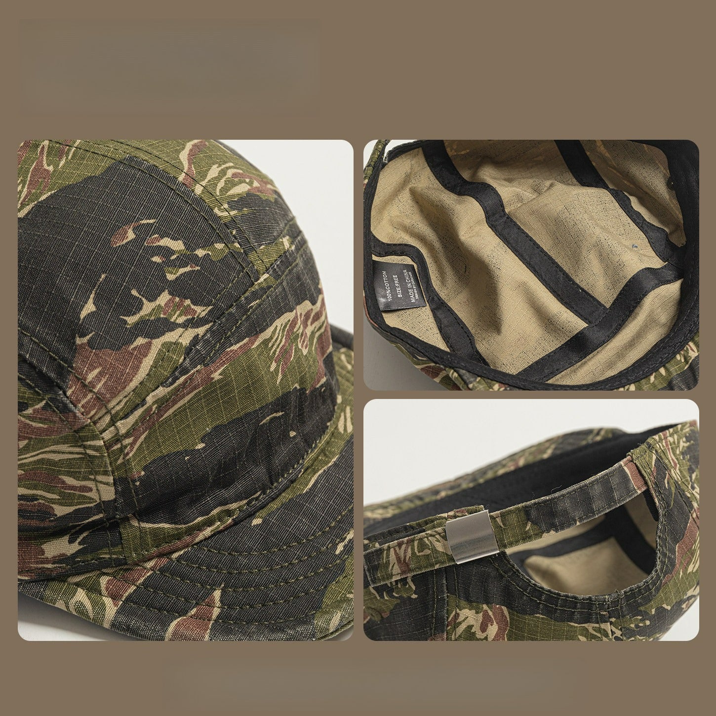Short-brimmed Camouflage Baseball Cap
