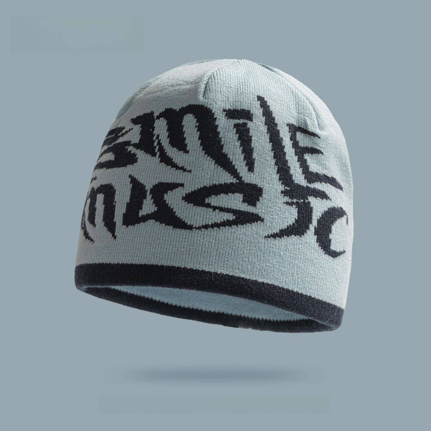 Ear Protection Letter Jacquard Wool Hat