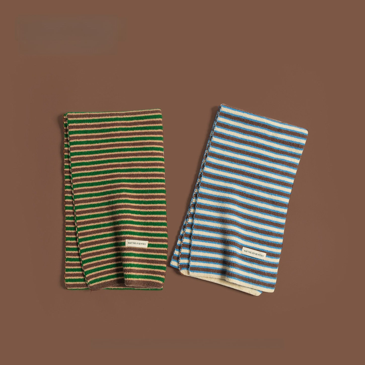 Striped Knitted Scarf