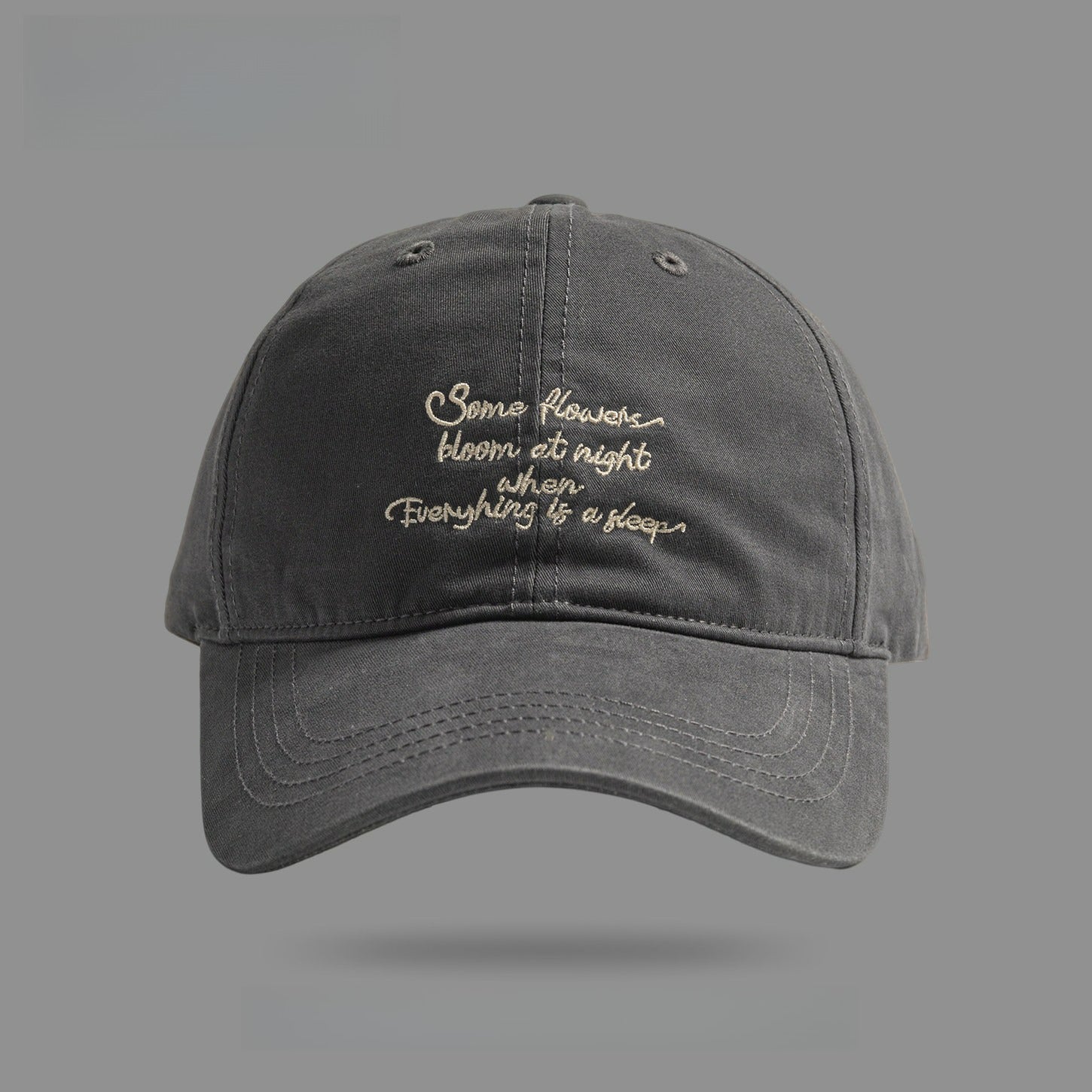 Letter Embroidery Big Head Circumference Baseball Cap