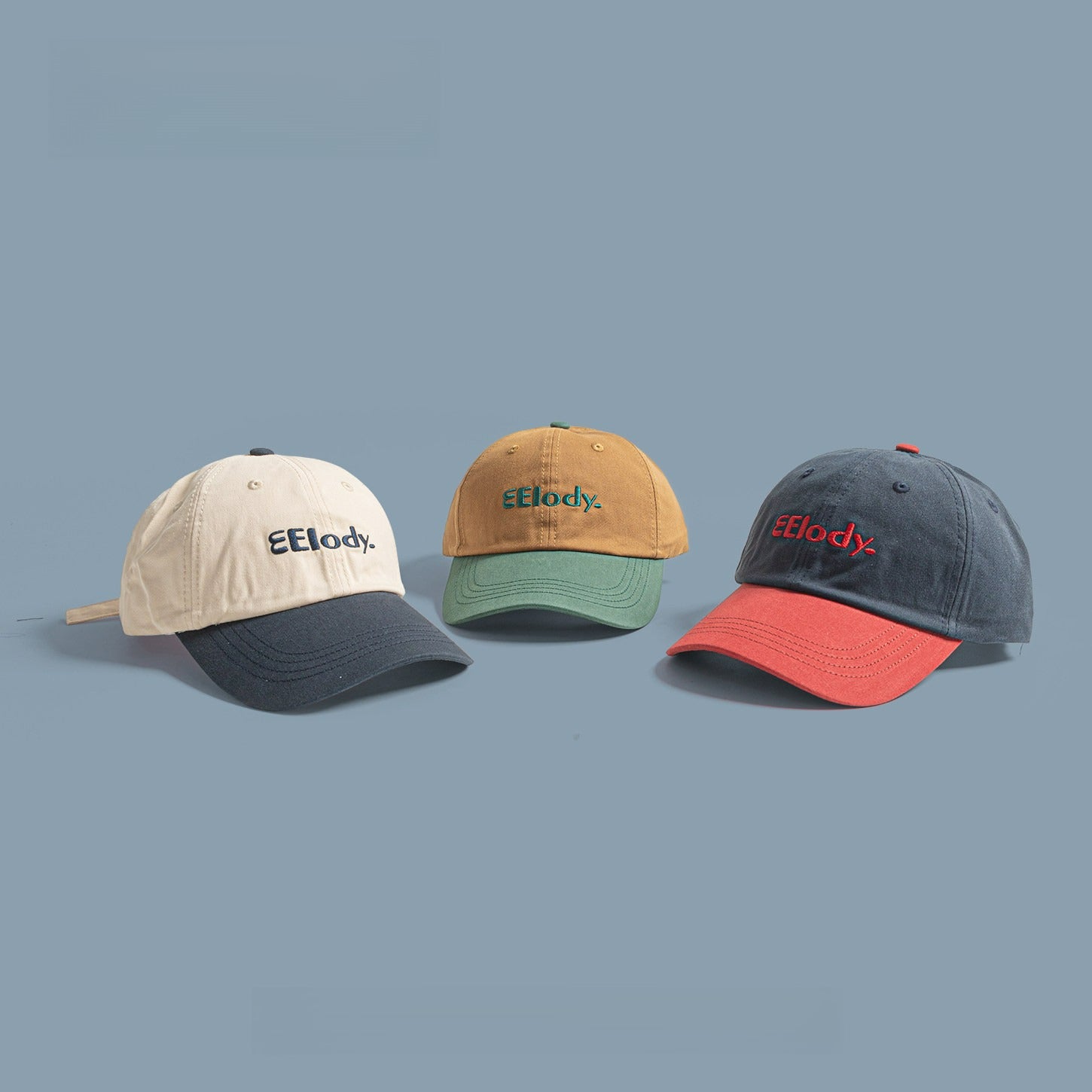 EElody | Retro Contrasting Color Baseball Cap